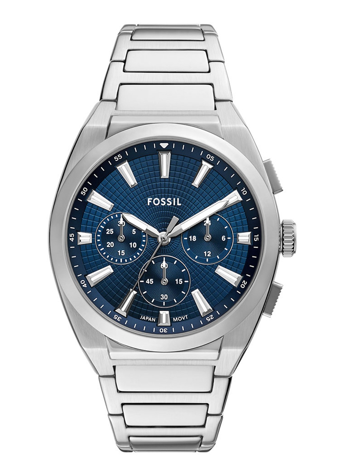 Fossil Everett horloge FS6104 - voorkant 5 zilver