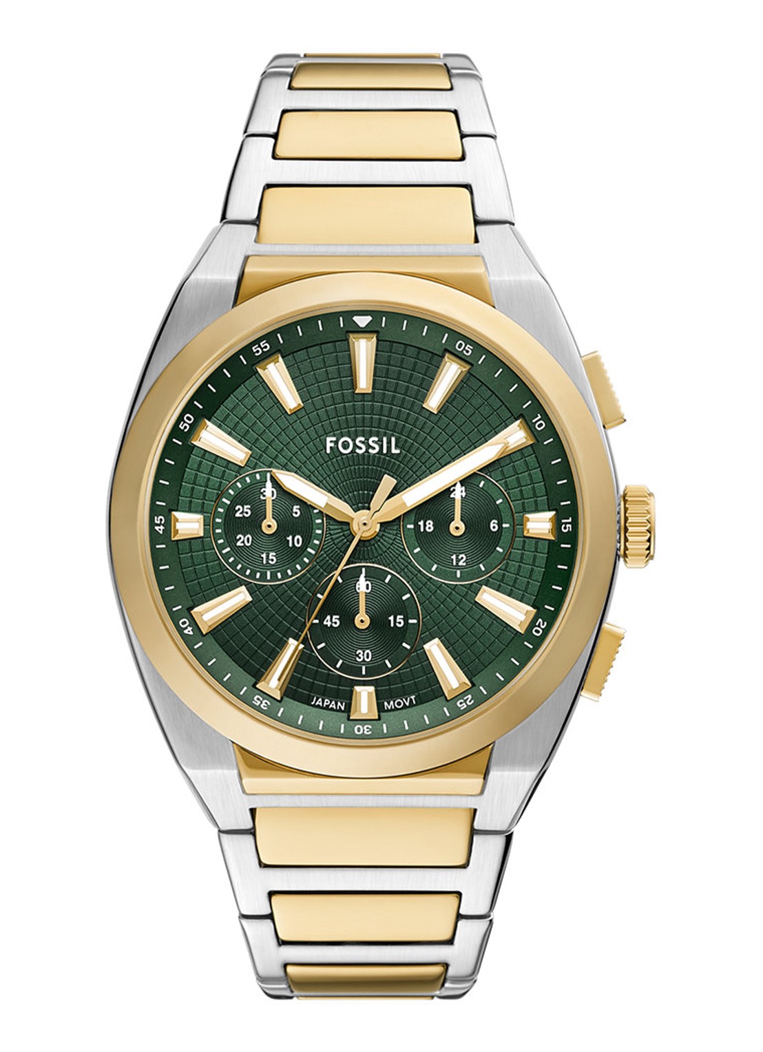 Fossil Everett horloge FS6106 - voorkant 5 zilver