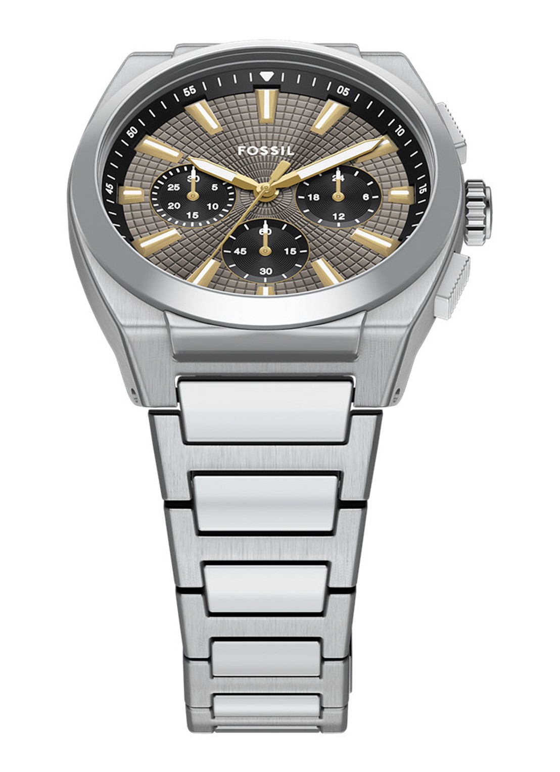Fossil Everett horloge FS6128 - detail 4 zilver
