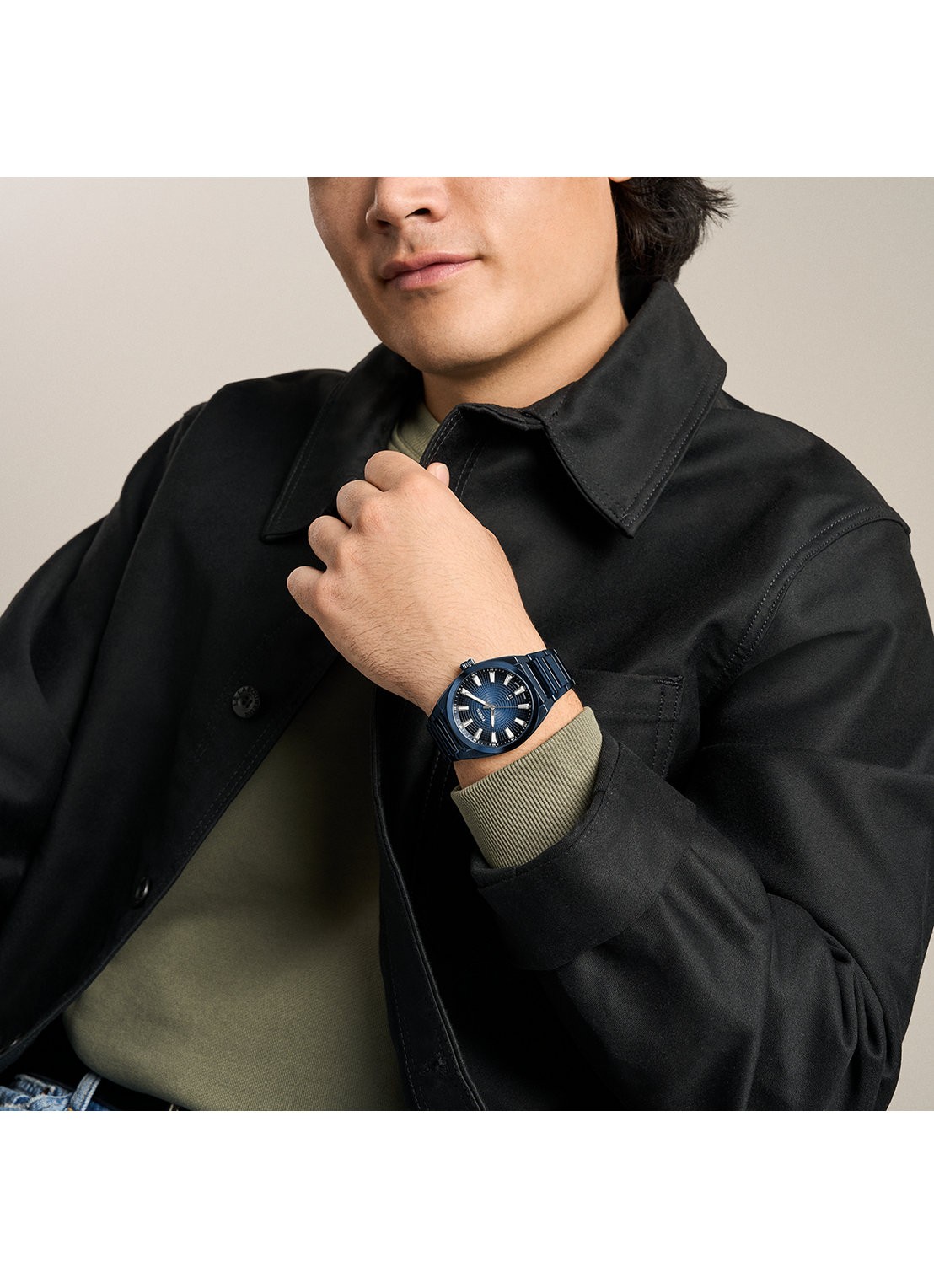 Fossil Everett horloge FS6169 - detail 5 blauw