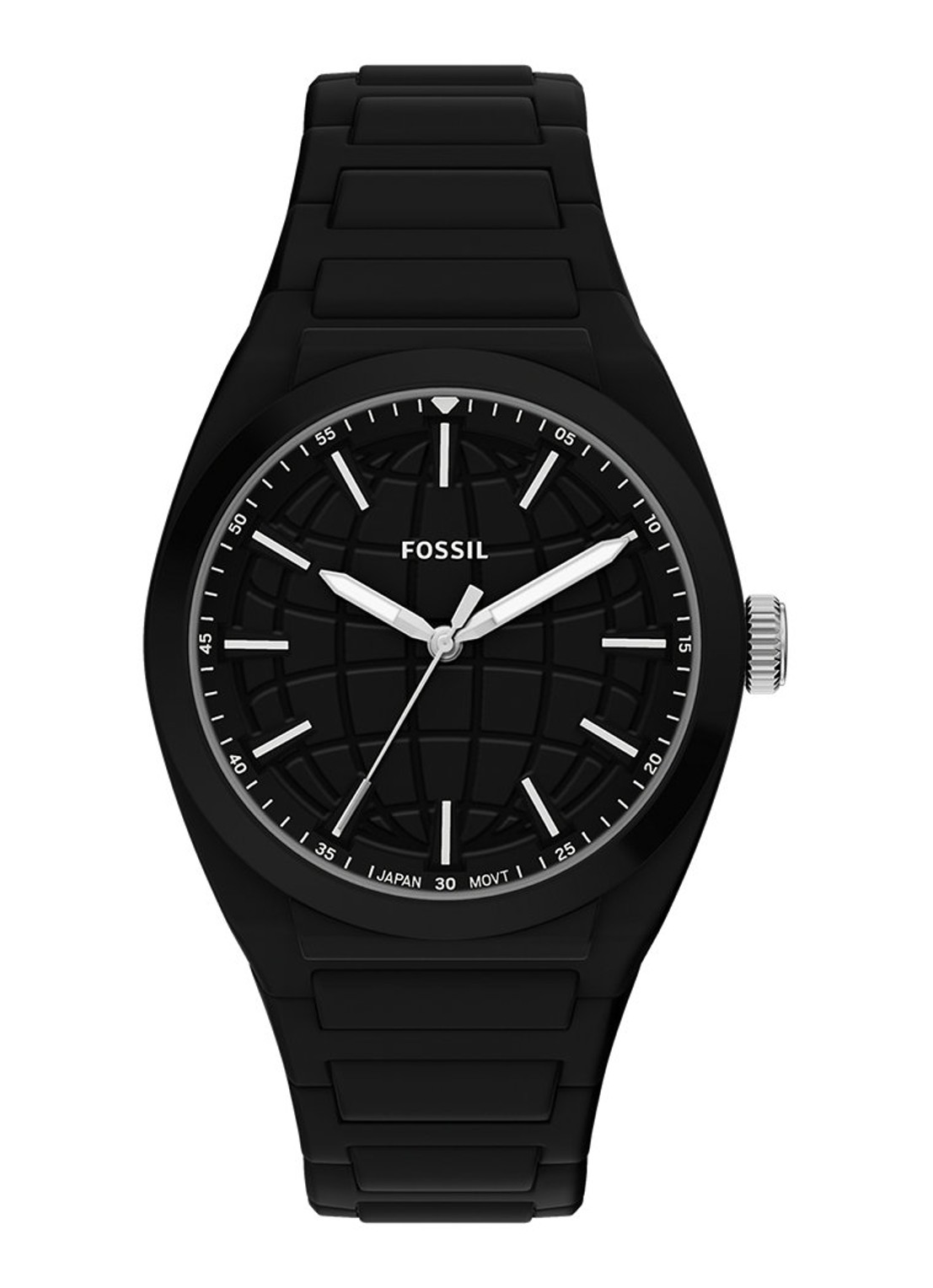 Fossil Everett horloge FS6175 - voorkant zwart