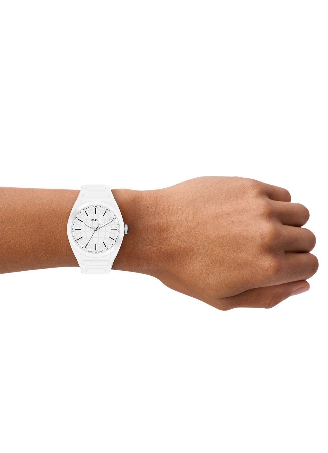 Fossil Everett horloge FS6176 - detail 6 wit