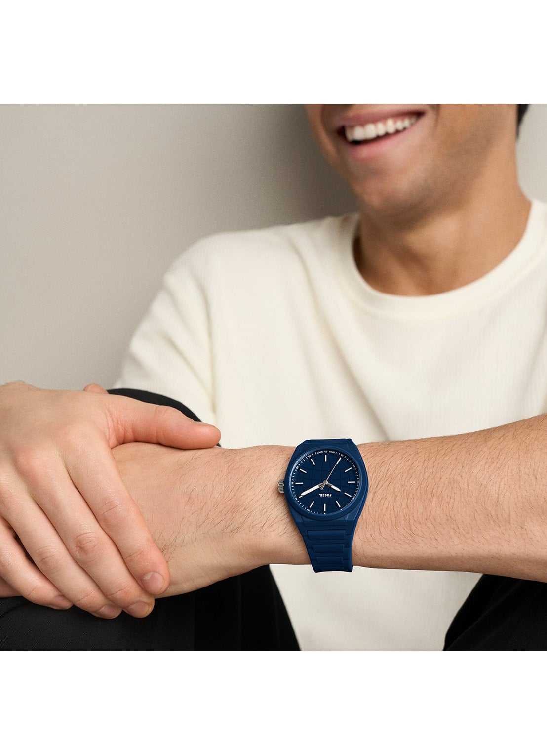 Fossil Everett horloge FS6177 - detail 4 blauw