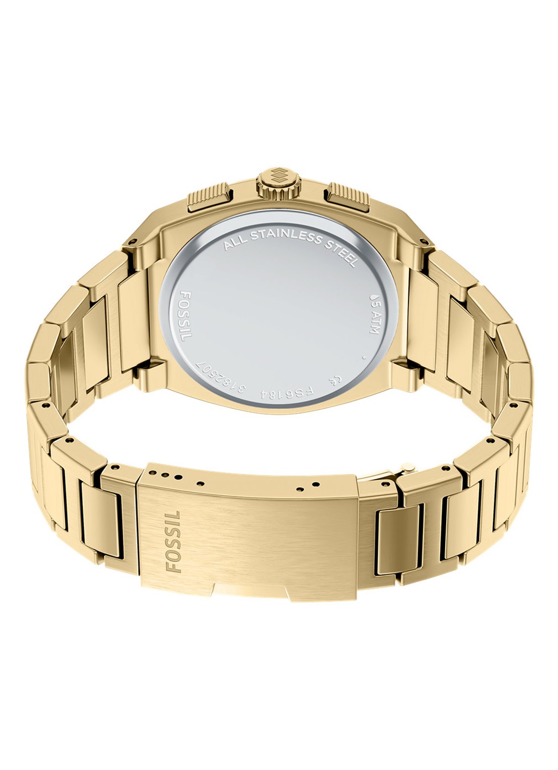 Fossil Everett horloge FS6184 - detail 4 goud