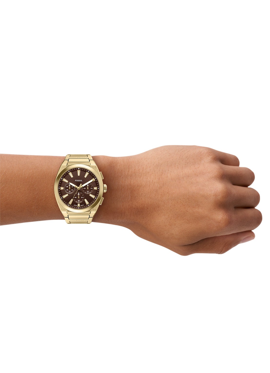 Fossil Everett horloge FS6184 - detail 6 goud