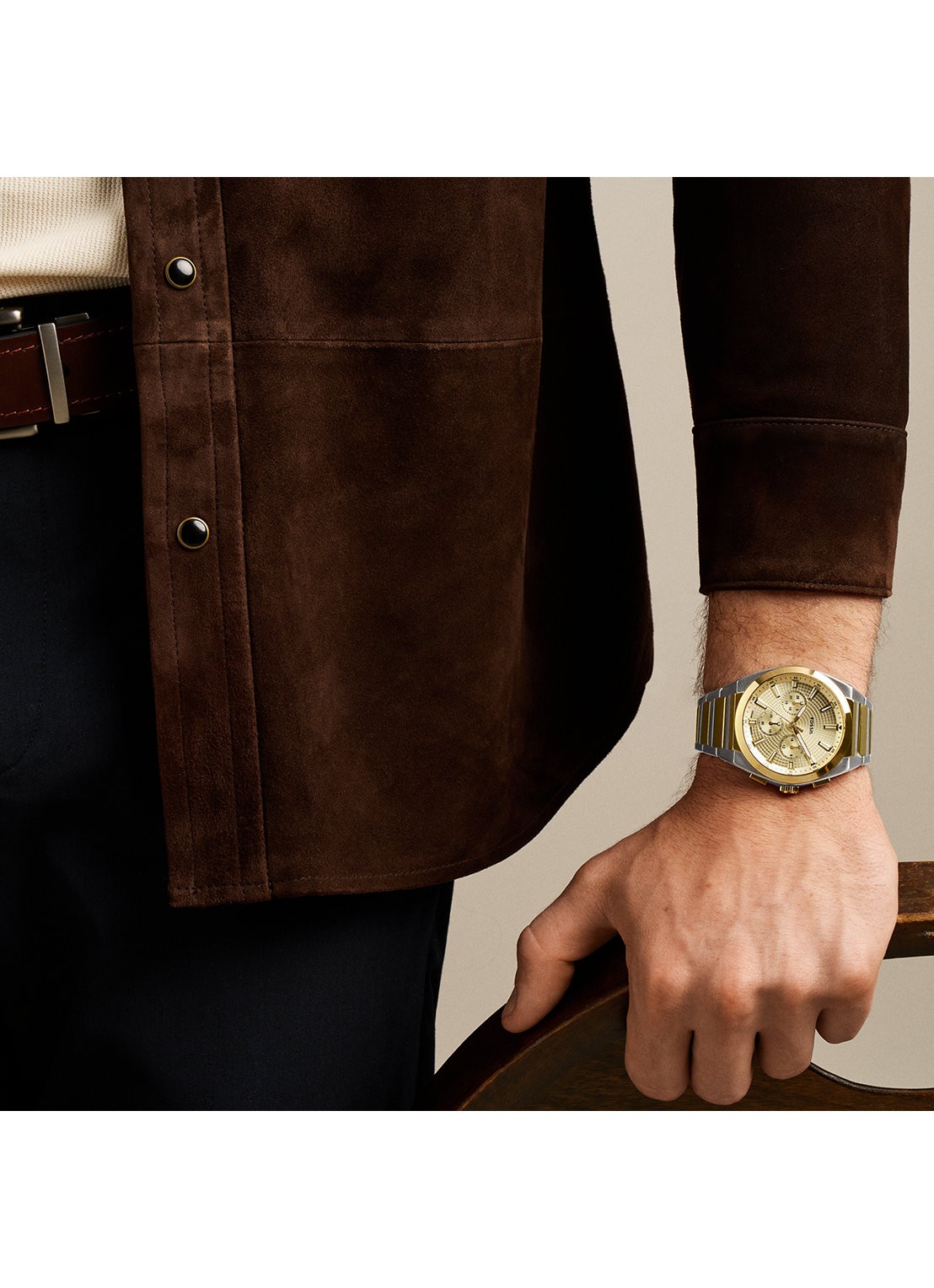 Fossil Everett horloge FS6243 - detail 4 zilver