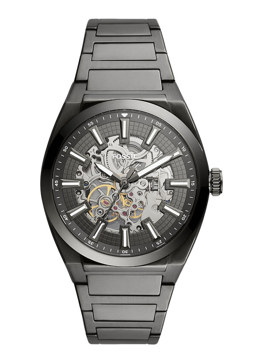 Fossil Everett horloge ME3206 - voorkant 6 donkergrijs