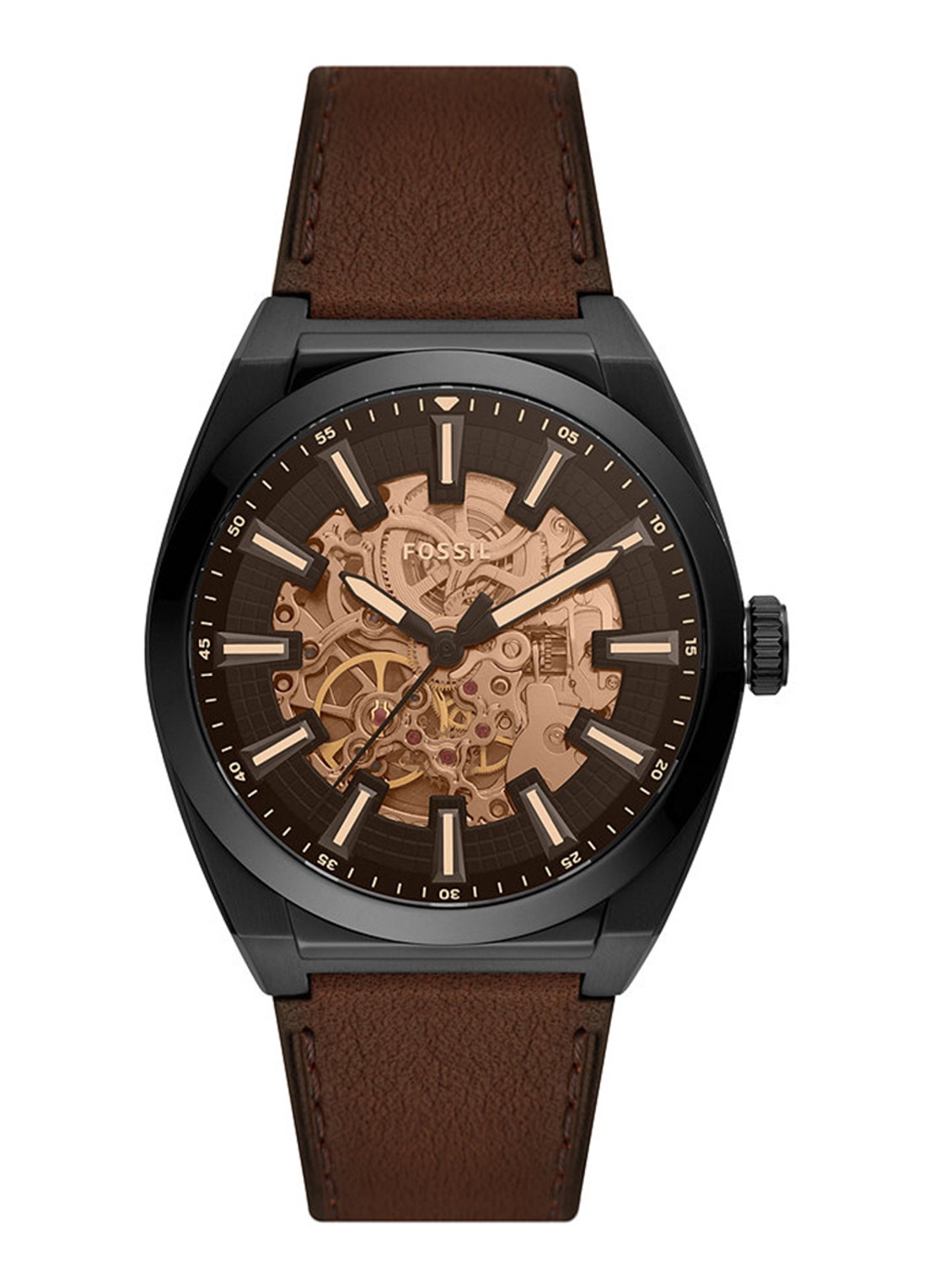 Fossil Everett horloge ME3207 - voorkant 5 zwart
