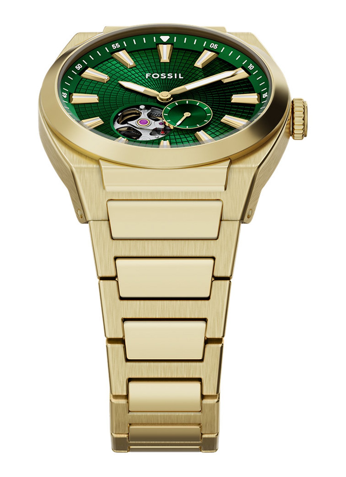 Fossil Everett horloge ME3276 - detail 3 goud