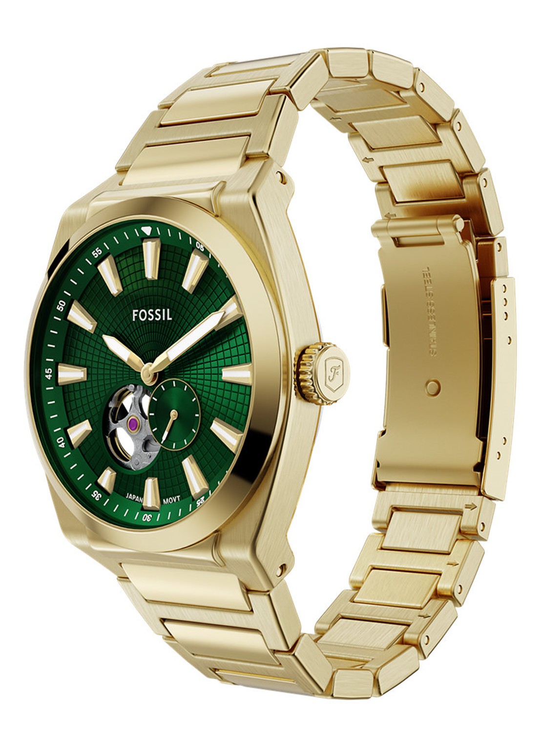 Fossil Everett horloge ME3276 - detail 4 goud