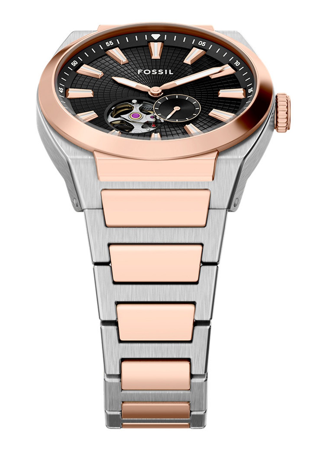 Fossil Everett horloge ME3277 - detail 4 roségoud