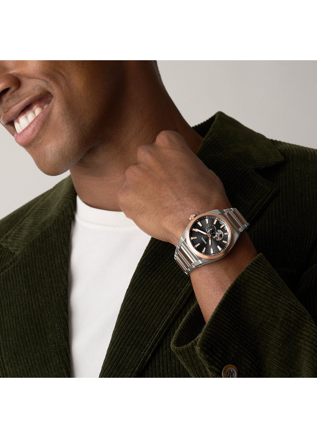 Fossil Everett horloge ME3277 - detail 6 roségoud
