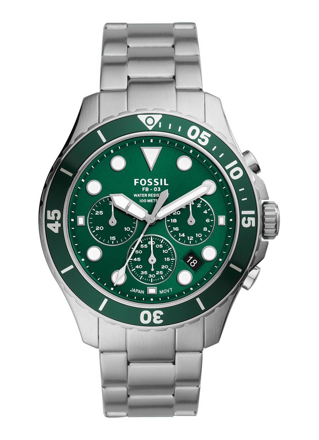 Fossil Fb - 03 Horloge FS5726 - voorkant zilver