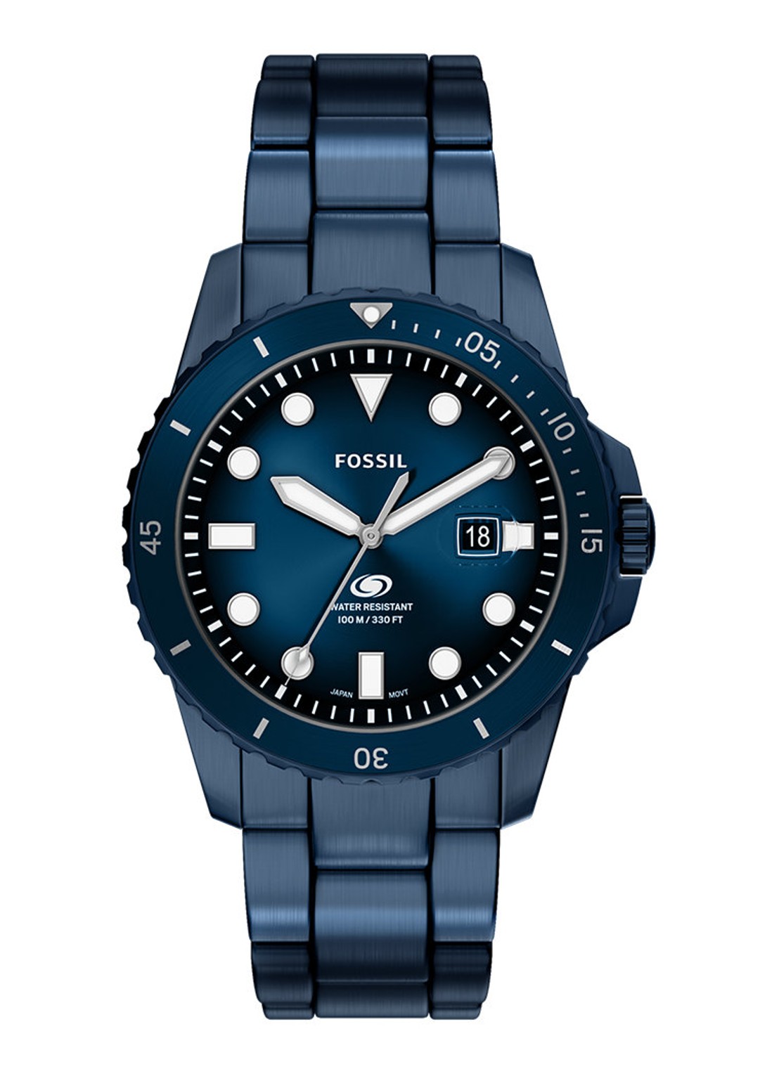 Fossil Fossil Blue horloge FS6166 - voorkant 6 blauw