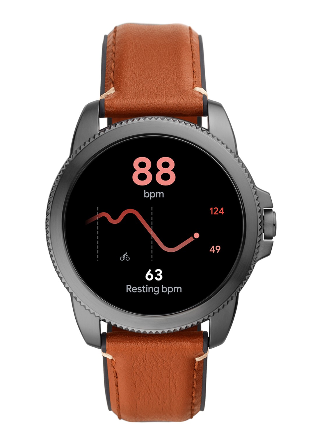Fossil Gen 5E Display Smartwatch FTW4055 - detail 5 zilver