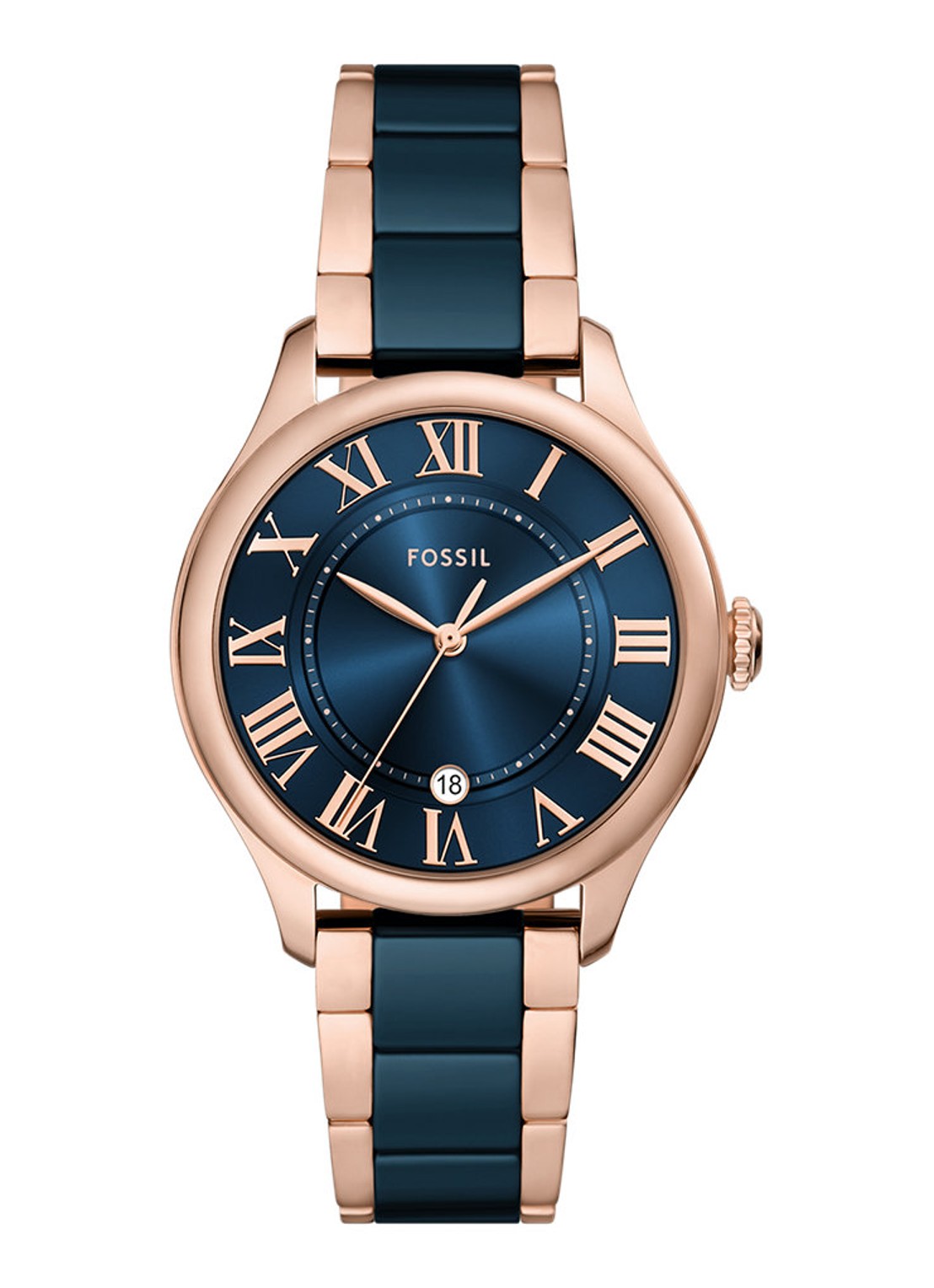 Fossil Gilmore horloge CE1134 - voorkant 5 roségoud