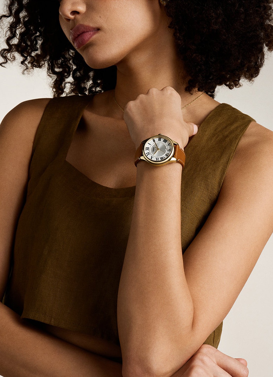 Fossil Gilmore horloge ES5397 - detail 3 goud