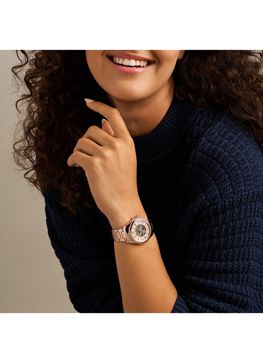 Fossil Gilmore horloge ME3287 - detail 5 roségoud