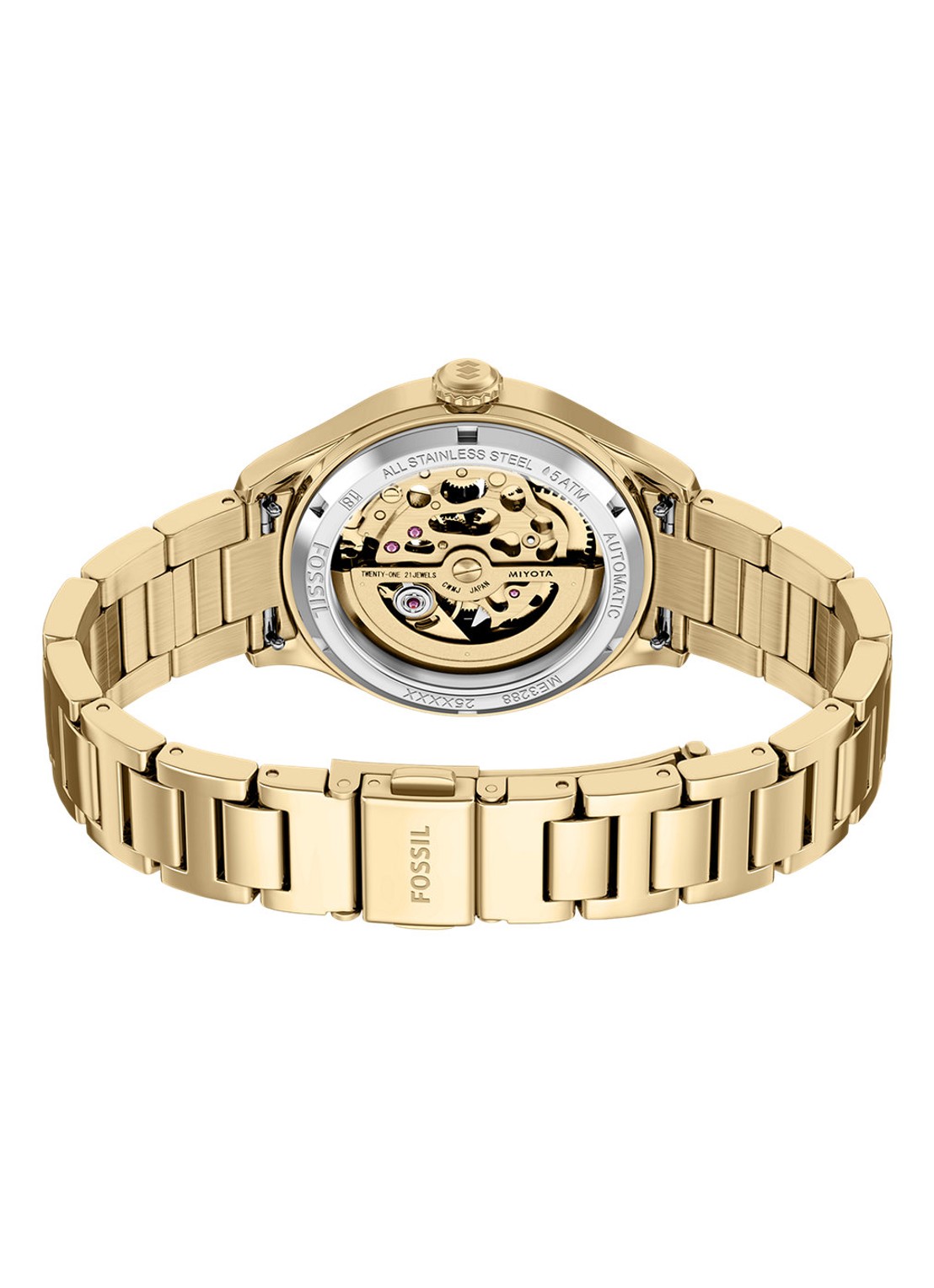 Fossil Gilmore horloge ME3288 - detail 4 goud