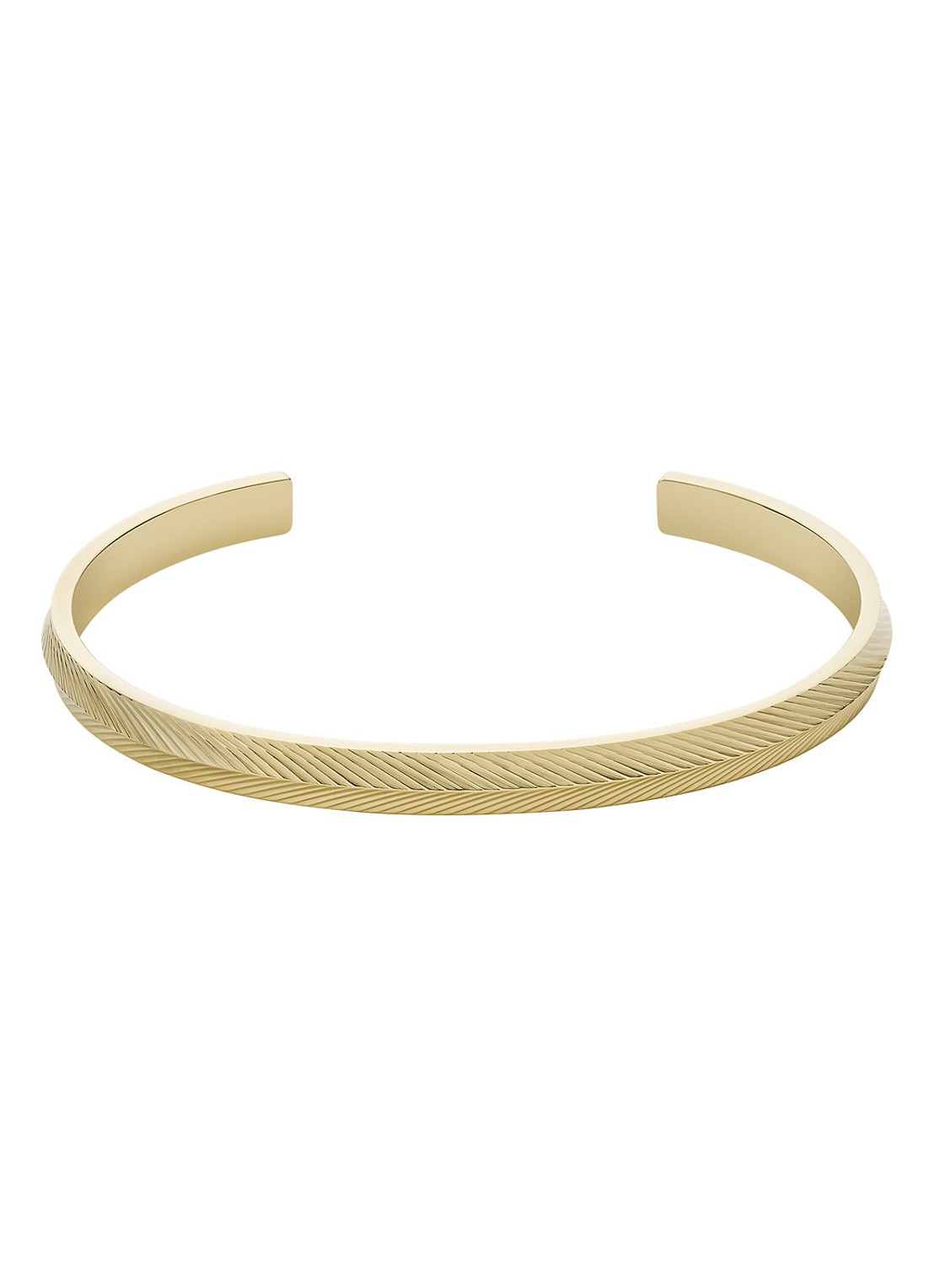 Fossil Harlow bangle JF04117710 - voorkant goud