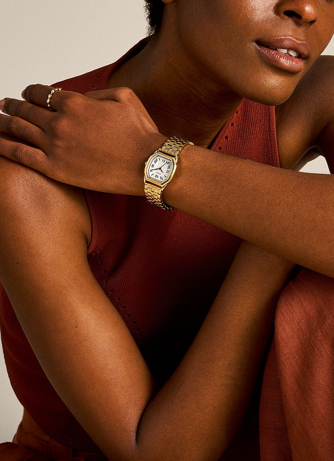 Fossil Harlow horloge ES5361 - detail 3 goud