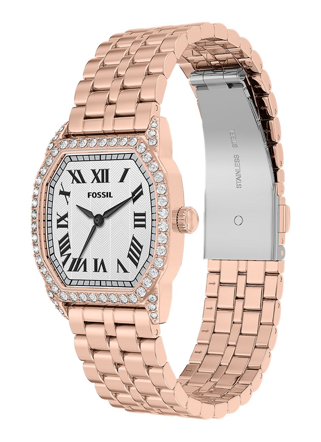 Fossil Harlow horloge ES5525 - detail 4 roségoud