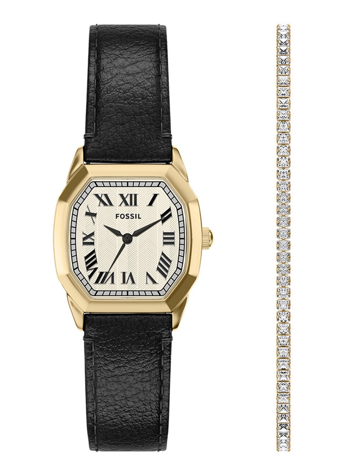 Fossil Harlow horloge ES5526SET - voorkant goud