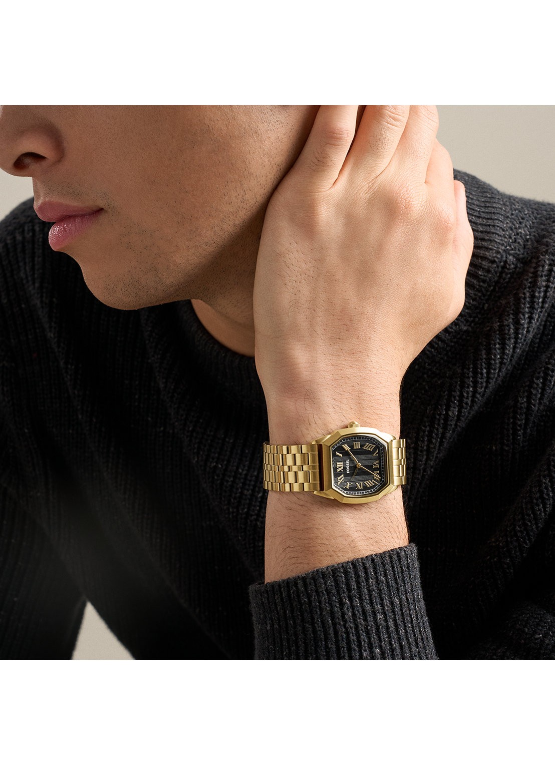 Fossil Harlow horloge FS6213 - detail 4 goud