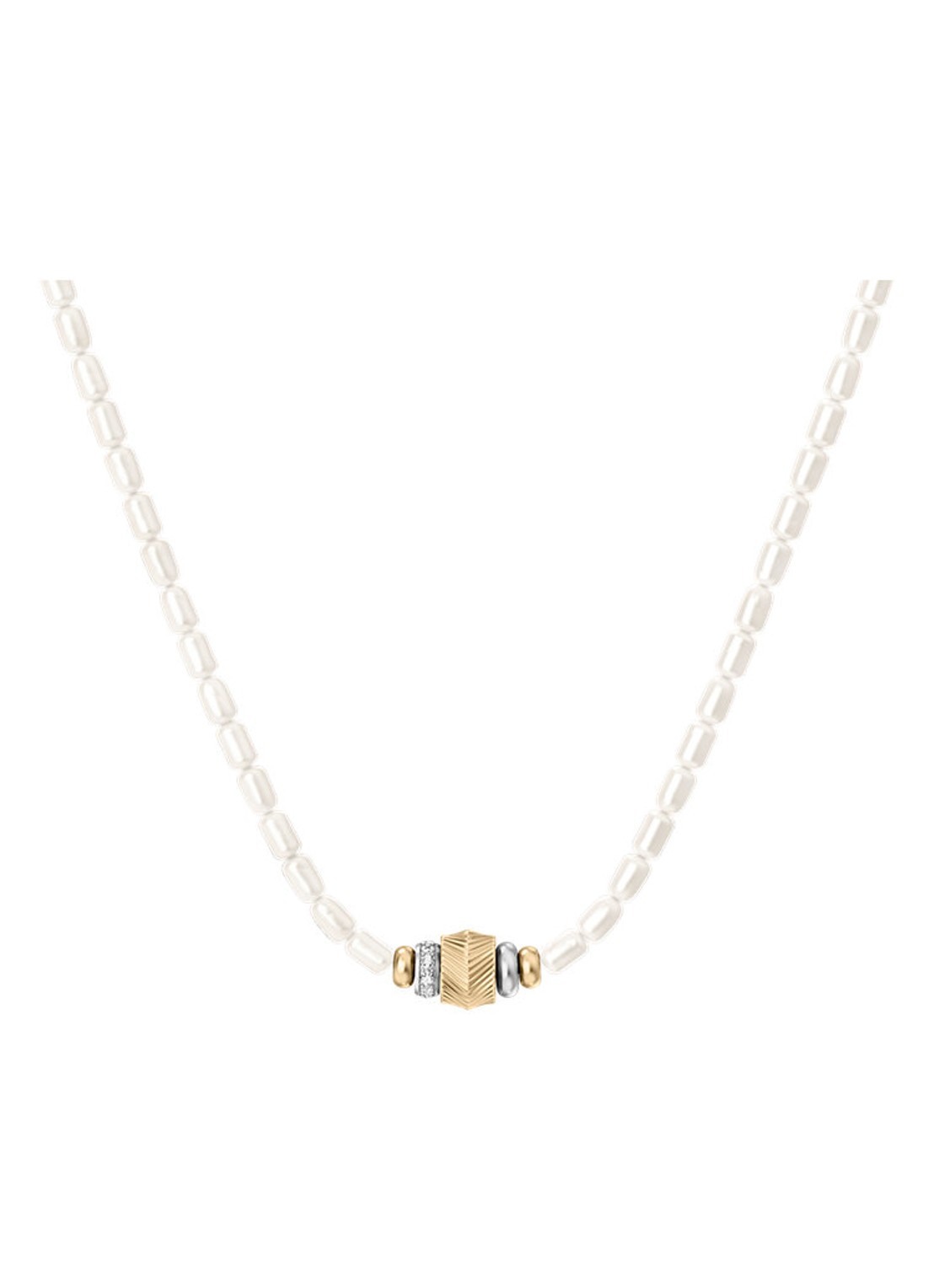 Fossil Harlow ketting JF04992998 - detail 3 parelmoer