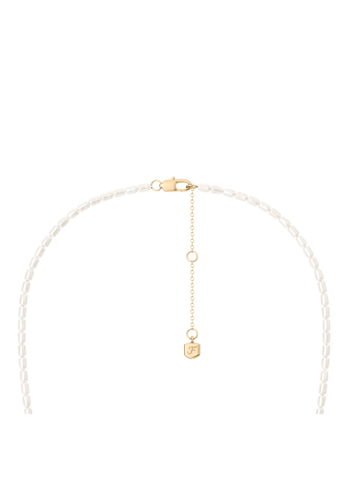 Fossil Harlow ketting JF04992998 - detail 4 parelmoer