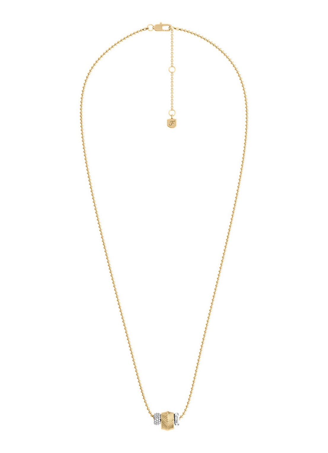 Fossil Harlow ketting JF04993998 - detail 3 goud