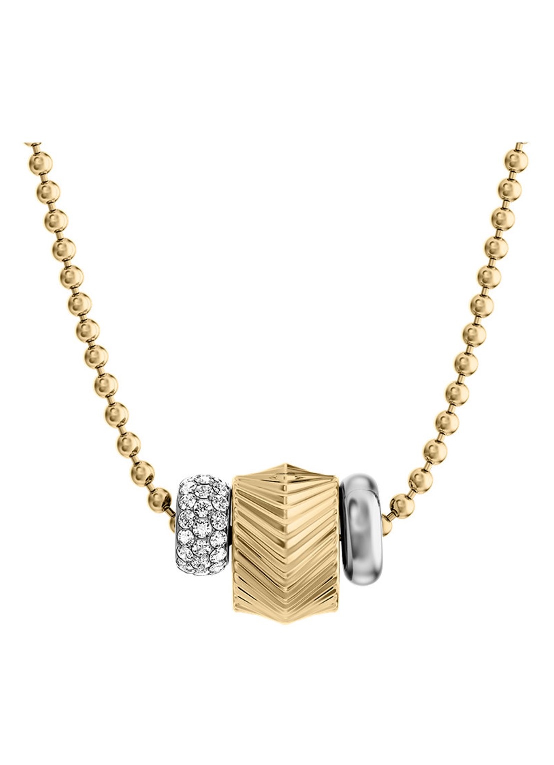 Fossil Harlow ketting JF04993998 - voorkant goud