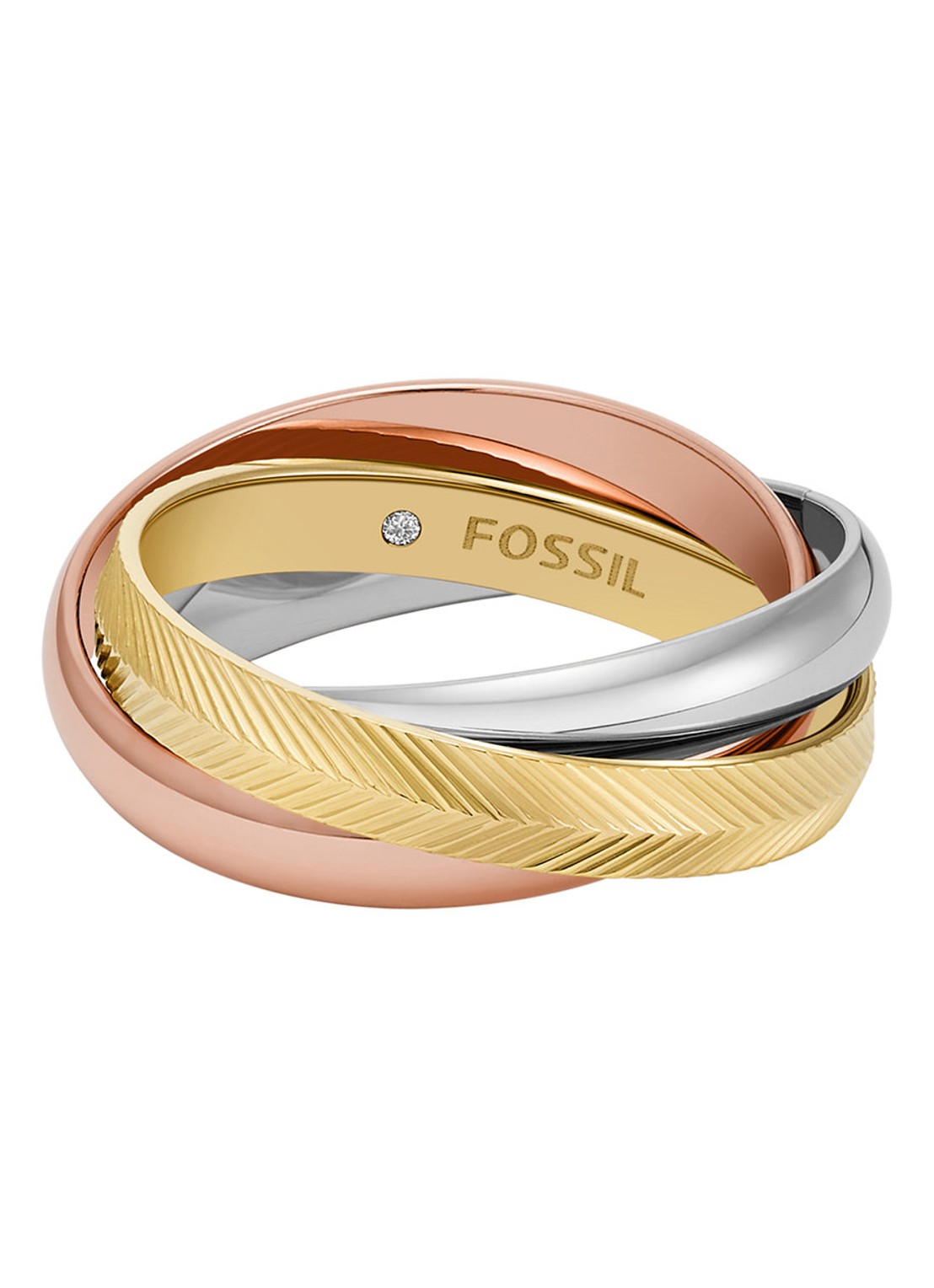 Fossil Harlow ring verguld JF04807998 - detail 3 goud