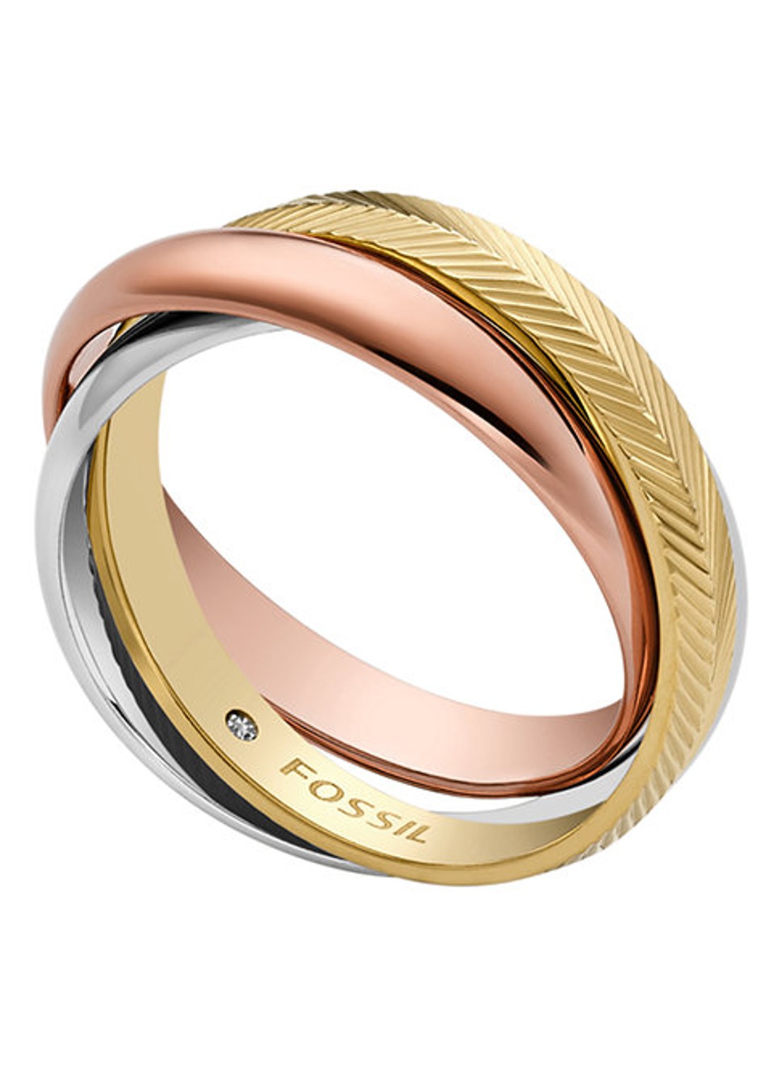Fossil Harlow ring verguld JF04807998 - detail 4 goud