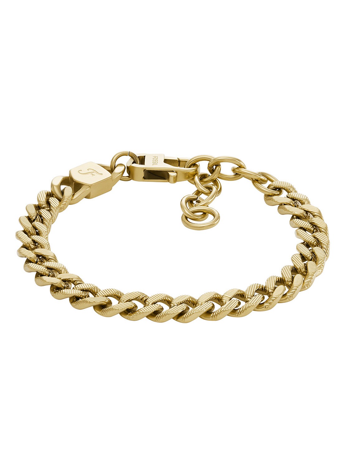 Fossil Harlow schakelarmband JF04698710 - voorkant 4 goud