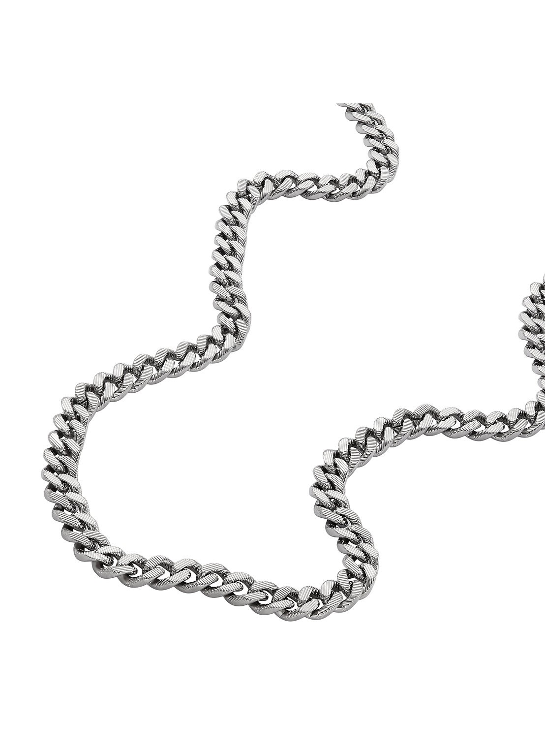 Fossil Harlow schakelketting JF04696040 - detail 2 zilver