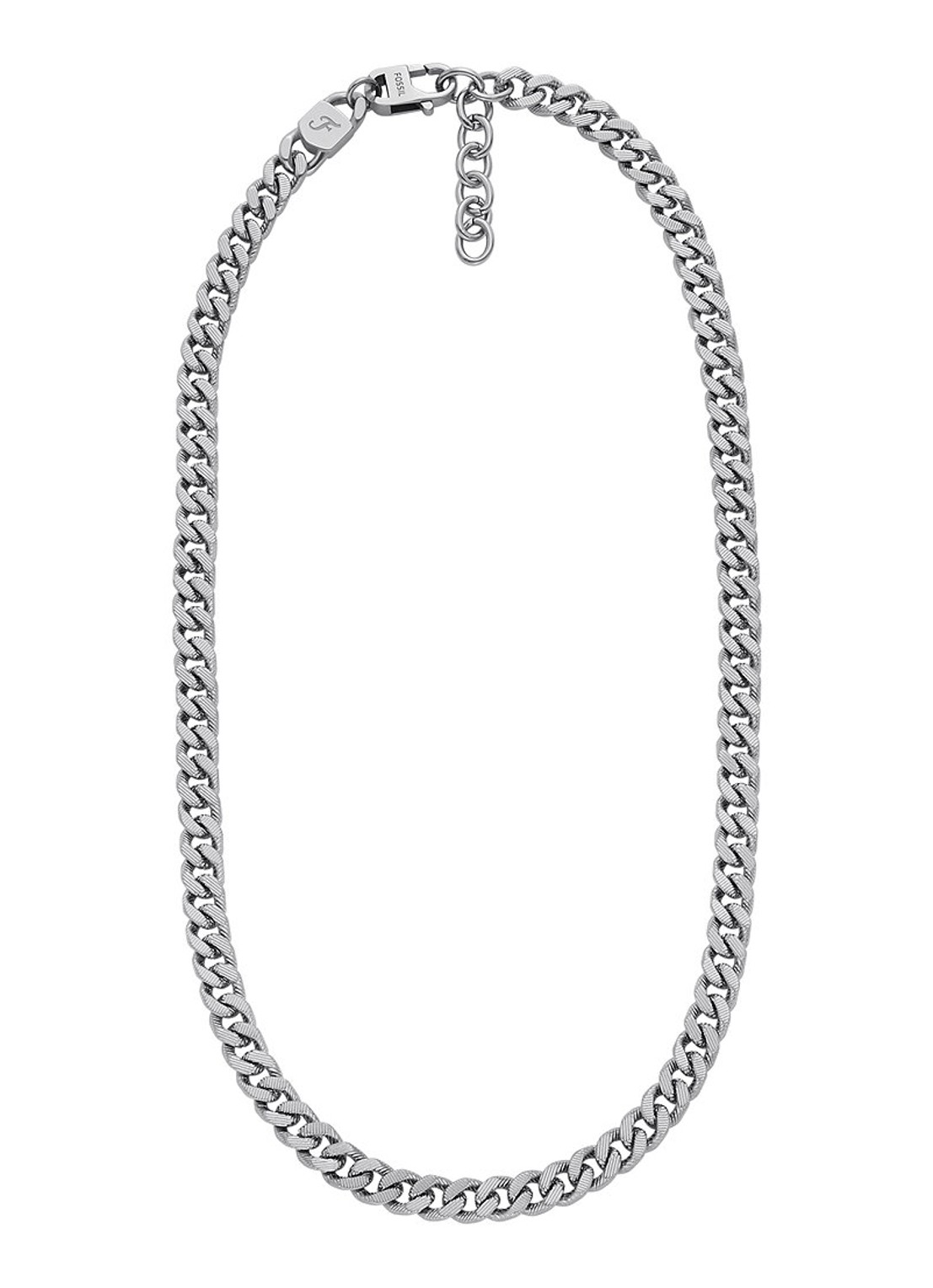 Fossil Harlow schakelketting JF04696040 - detail 3 zilver