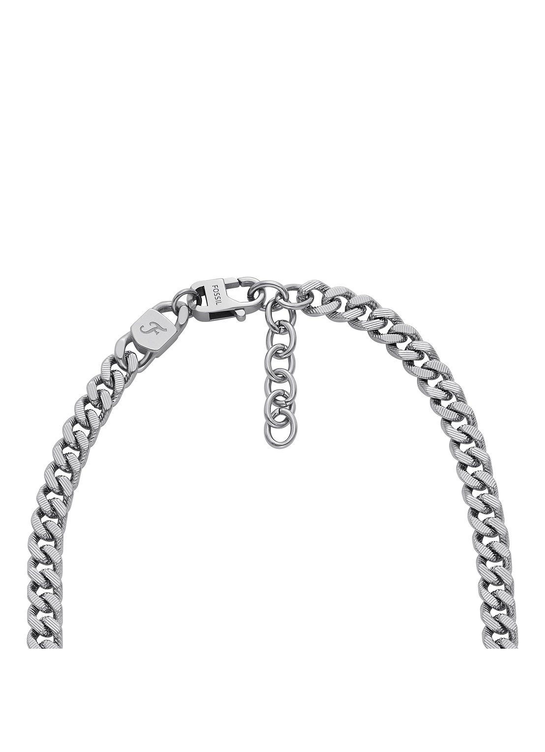 Fossil Harlow schakelketting JF04696040 - detail 4 zilver