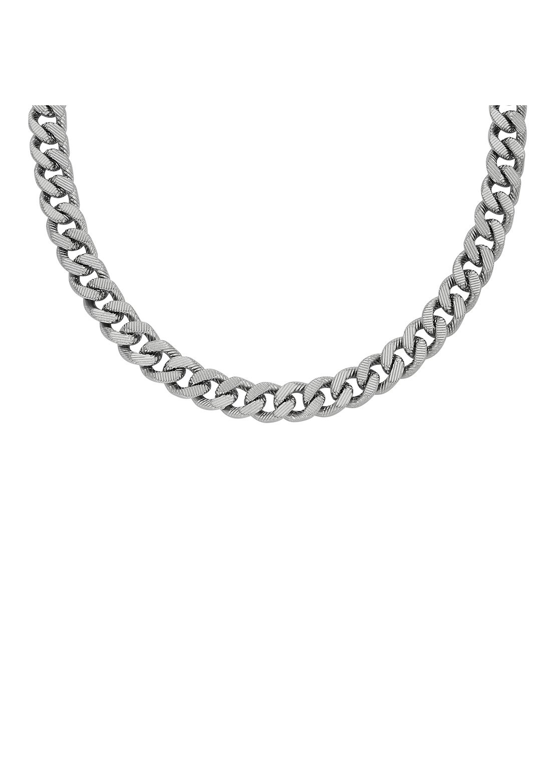 Fossil Harlow schakelketting JF04696040 - voorkant zilver