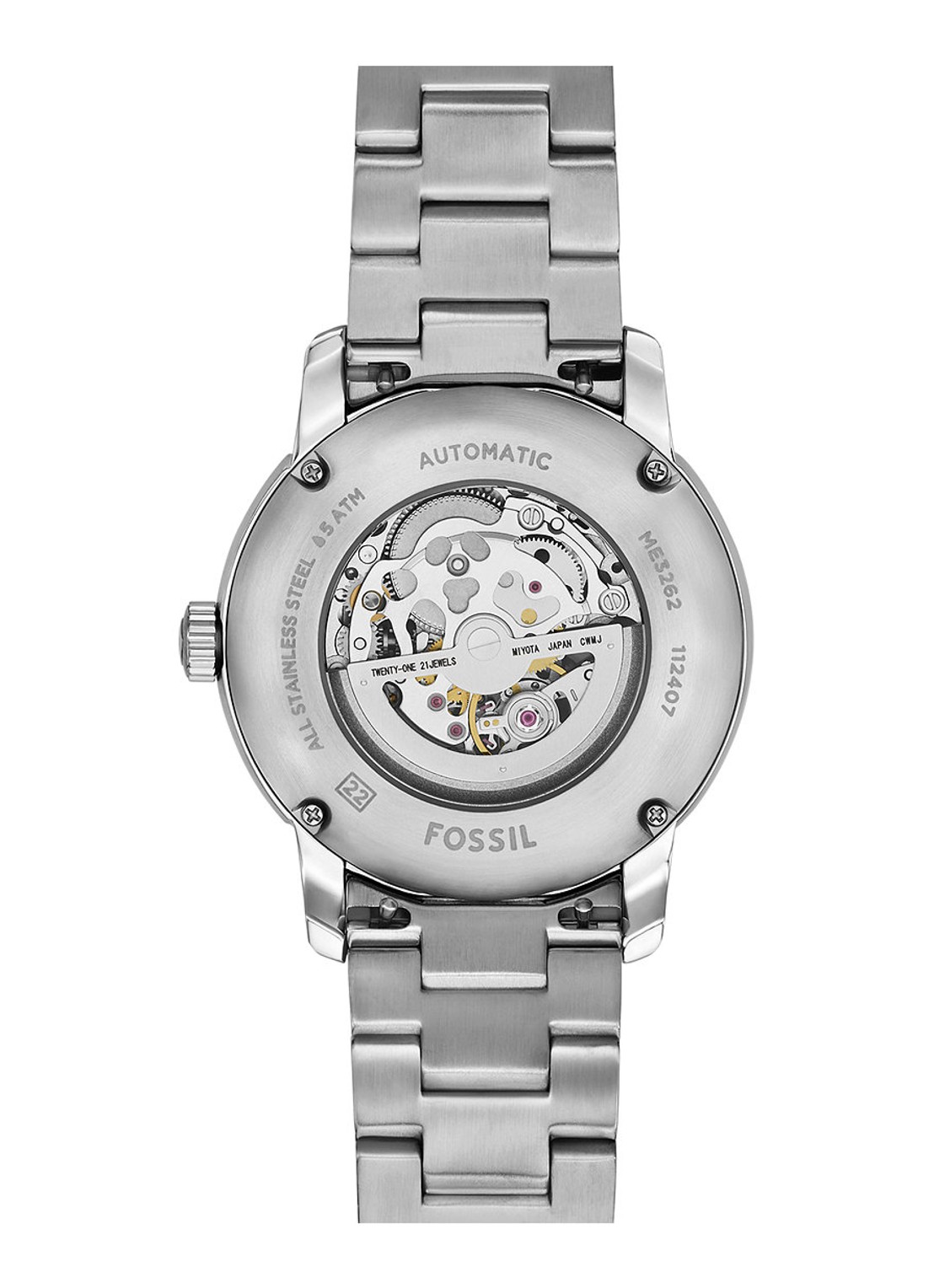 Fossil Heritage horloge ME3262 - detail 4 zilver