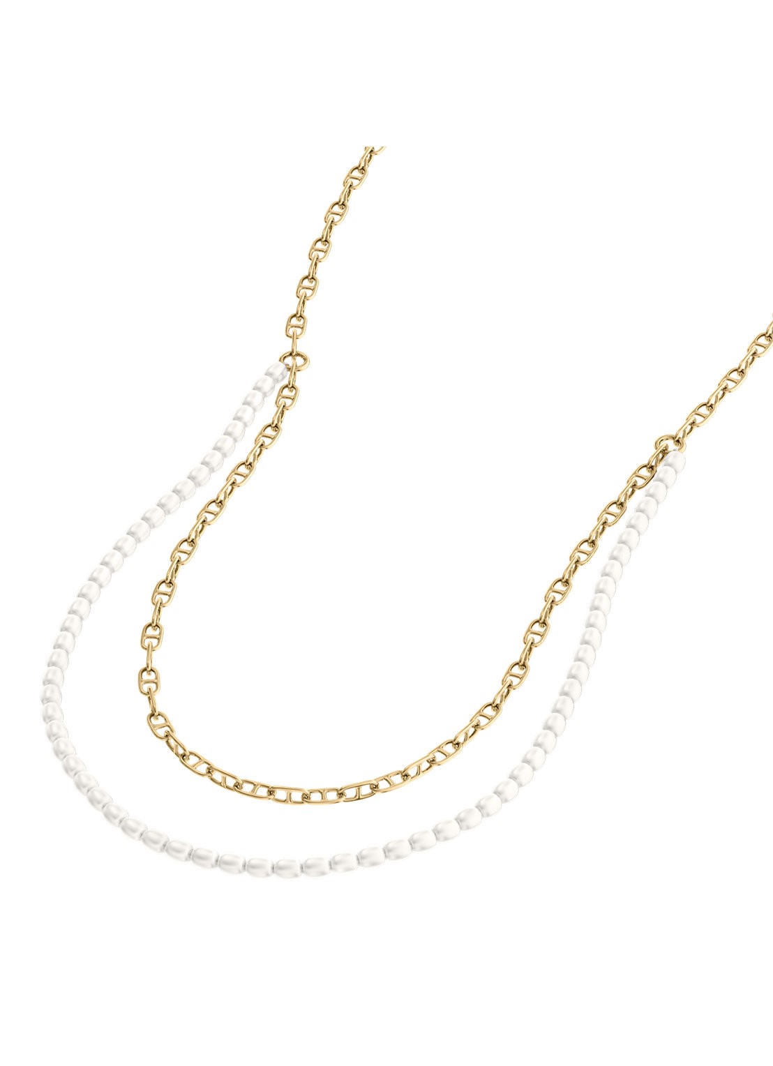 Fossil Heritage ketting verguld  JA7321710 - detail 2 goud