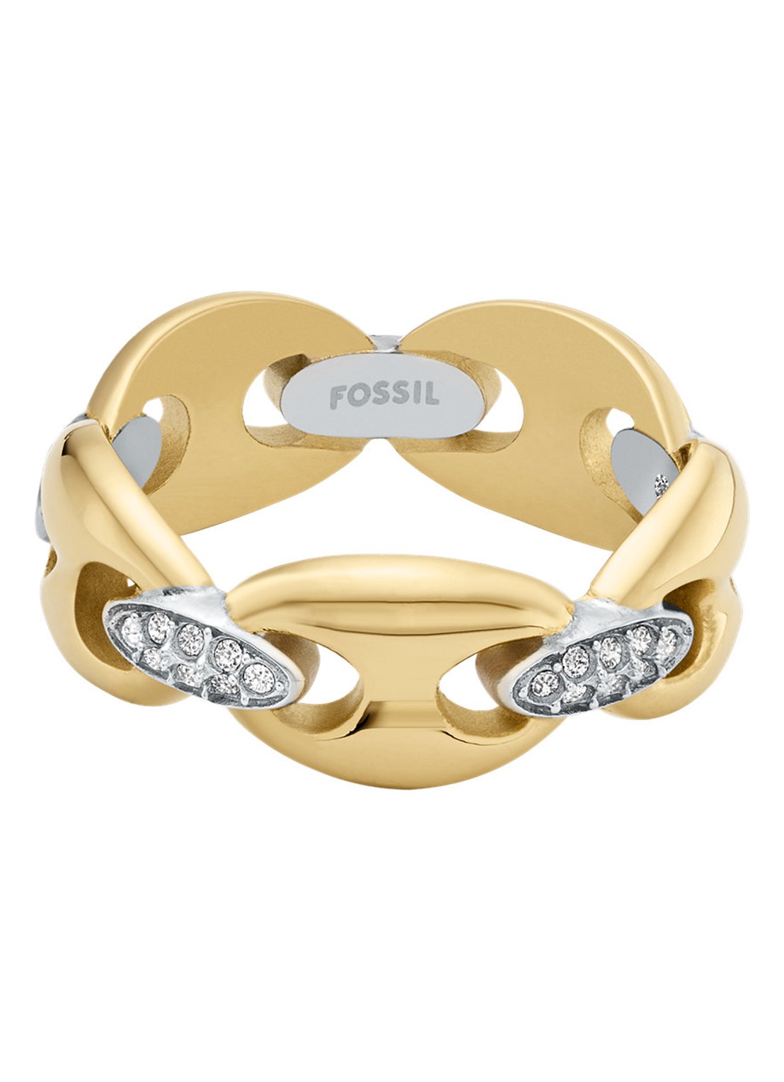 Fossil Heritage ring JF04931998 - detail goud