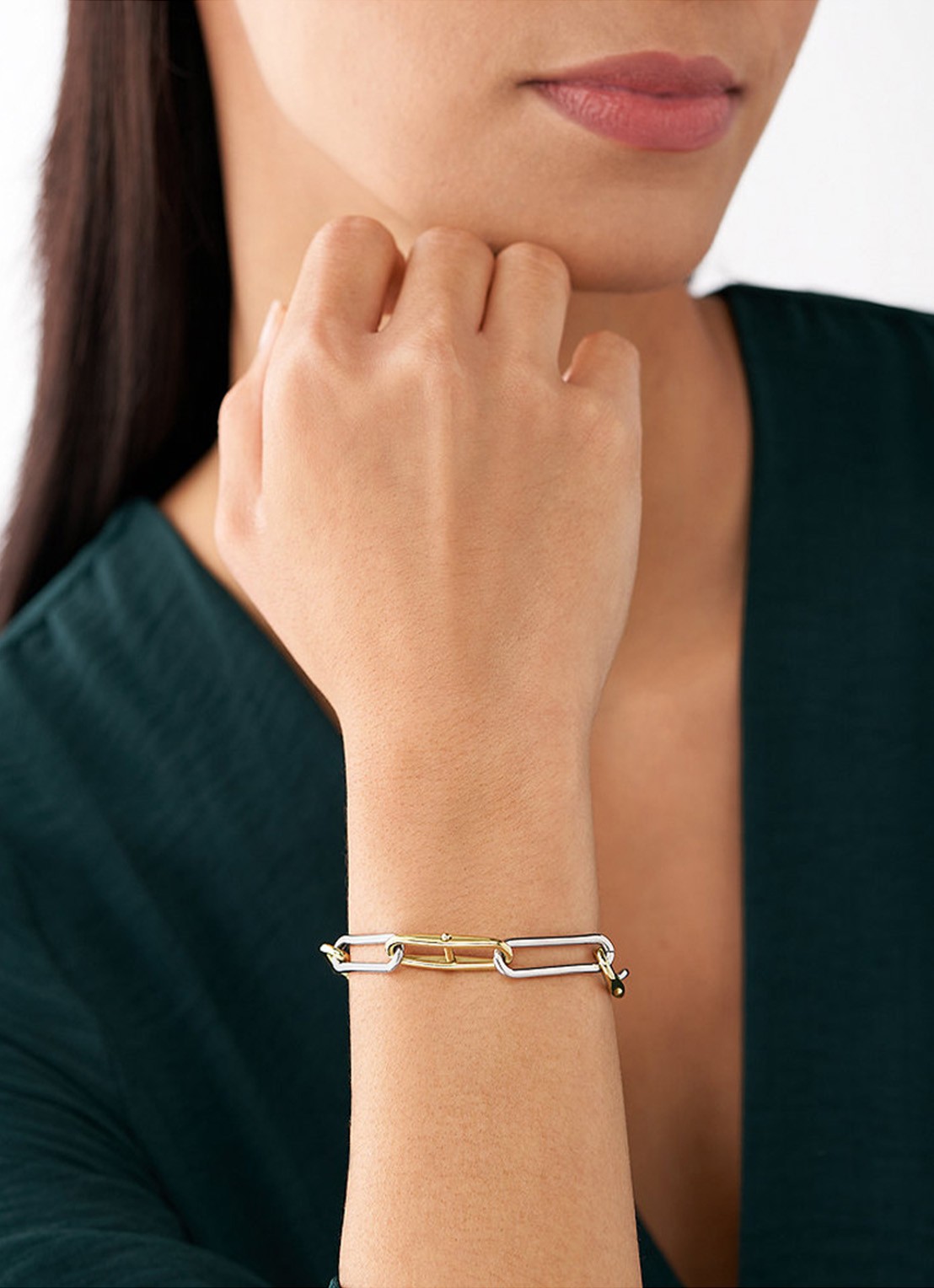 Fossil Heritage schakelarmband JF04349998 - detail 6 goud