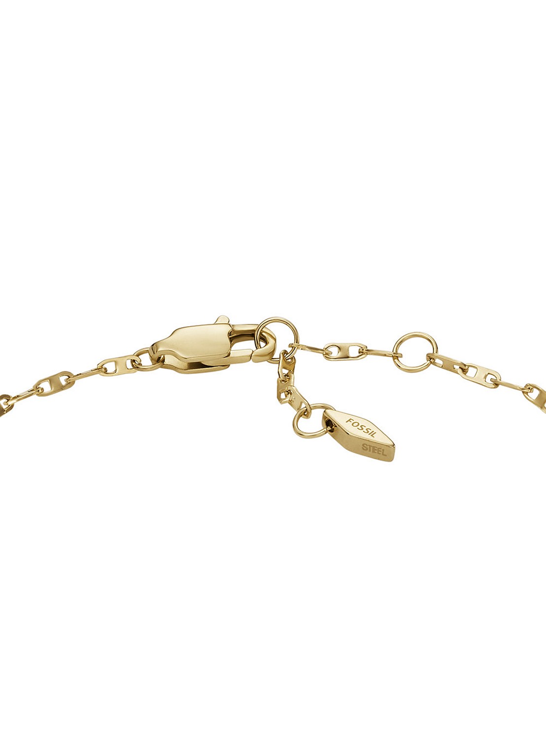 Fossil Heritage schakelarmband met glassteen JF04525710 - detail 5 goud