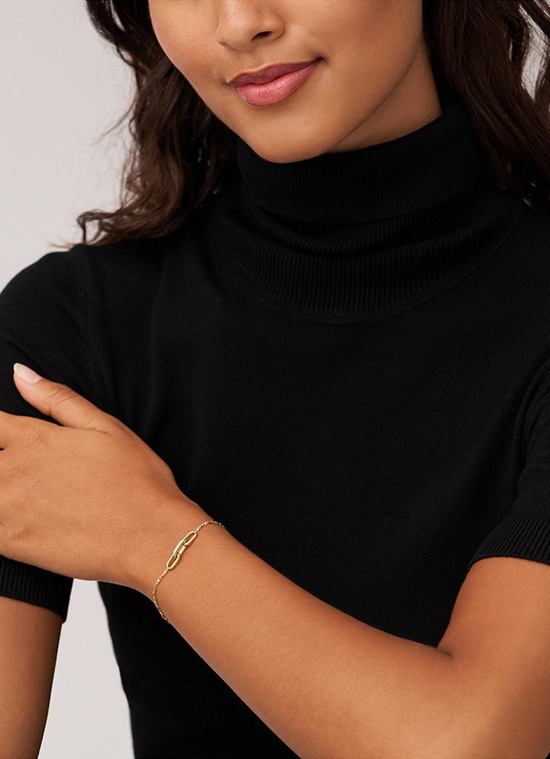 Fossil Heritage schakelarmband met glassteen JF04525710 - detail 7 goud