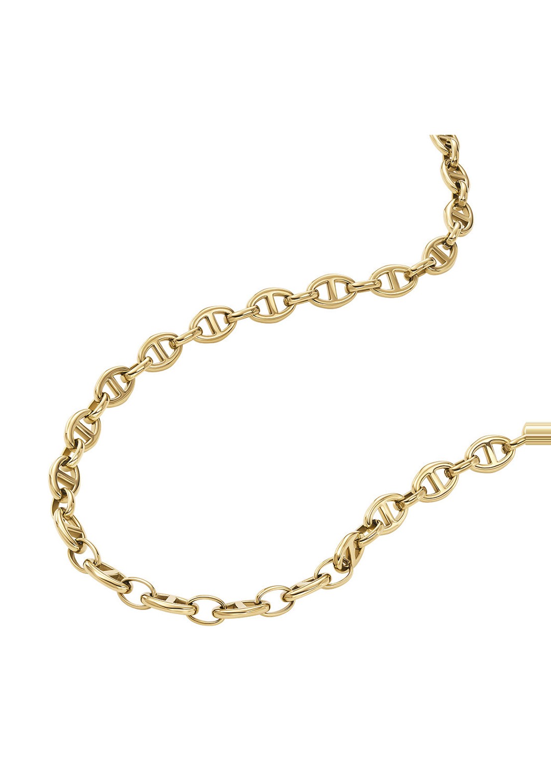 Fossil Heritage schakelketting JF04521710 - detail goud