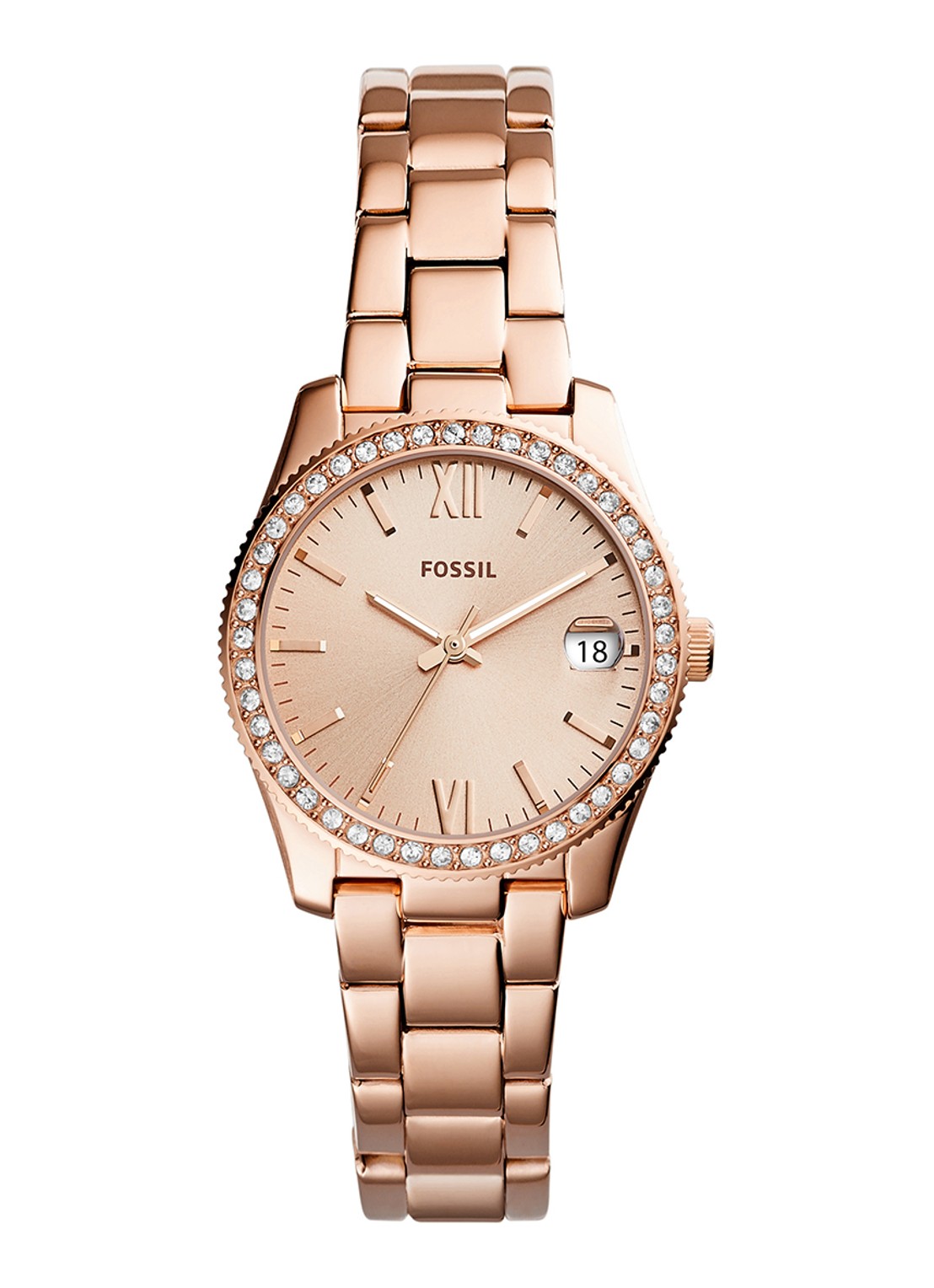 Fossil Horloge ES4318 - voorkant roségoud