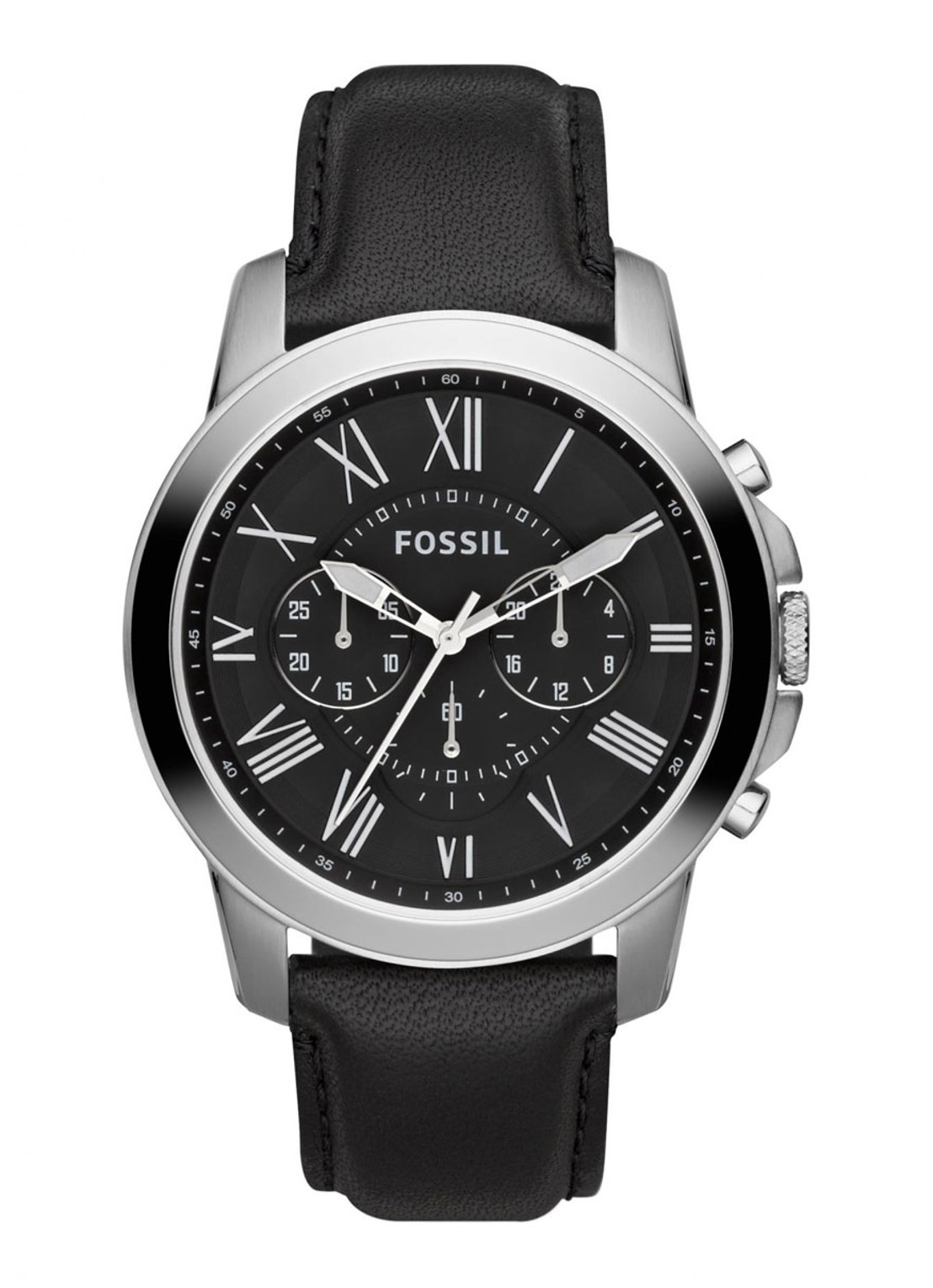 Fossil Horloge Grant FS4812 - voorkant zilver