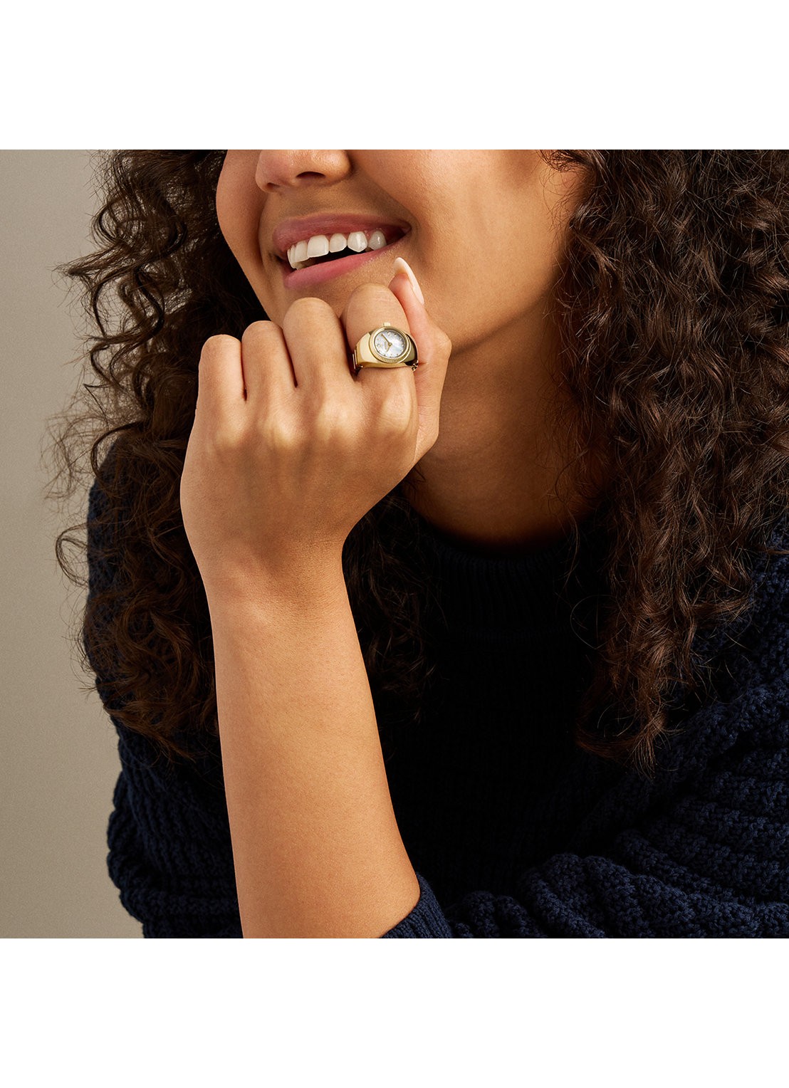 Fossil Horloge ring ES5535 - detail 5 goud