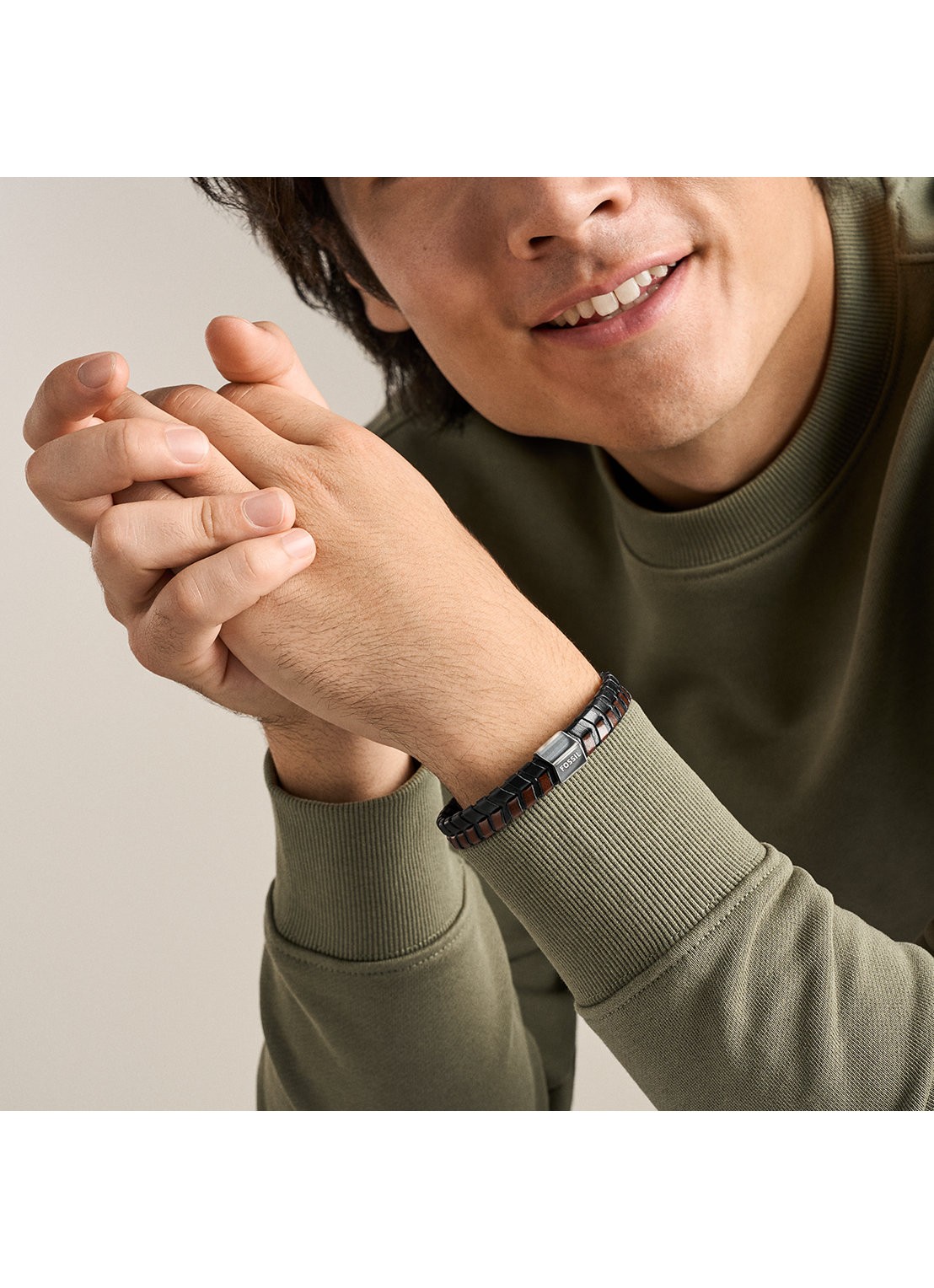 Fossil Jewelry armband JF04984040 - detail 4 bruin